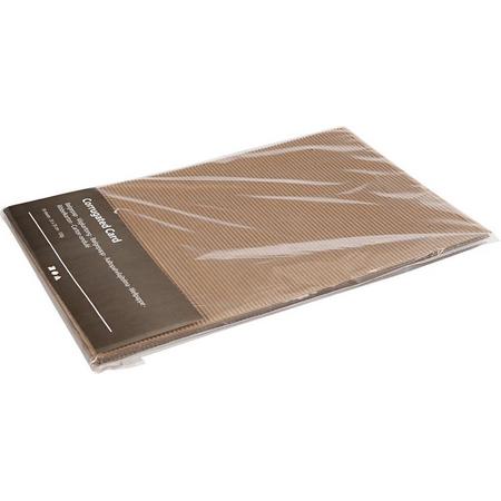 Corrugated Card. sheet 25x35 cm.  120 g. 10sheets