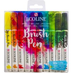 Talens Ecoline Brush Pen - 10 stuks - Helder - Brushpen