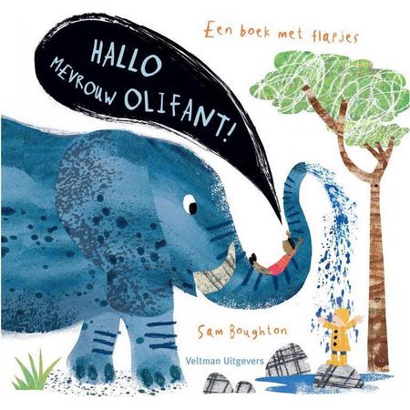 Ecostory - Babyboek - Flapjesboek - Veltman Uitgevers - Hallo meneer olifant - (18 blz. gebonden) - Nederland - Fairtrade