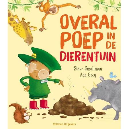 Ecostory - Babyboek - Steve Smallman - Ada Grey - Overal poep in de dierentuin - (28 pag. gebonden) - Nederland - Fairtrade