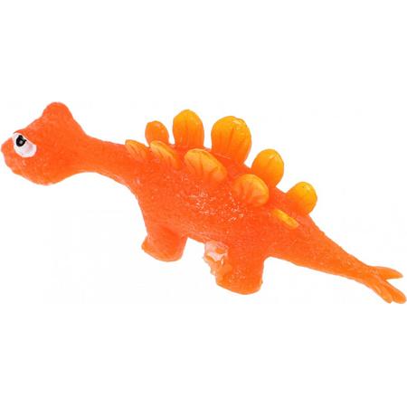 Eddy Toys Dinosaurus Stegosaurus Katapult Oranje 10 Cm