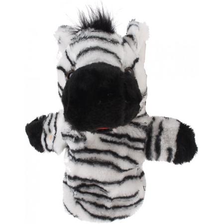 Eddy Toys Handpop Zebra 23 Cm Wit/zwart