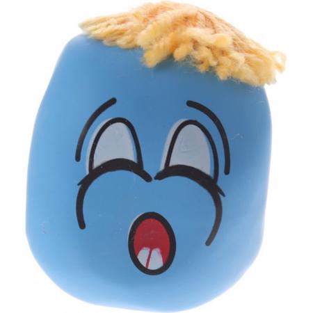 Eddy Toys Kneedfiguur Smiley Blauw 6 Cm