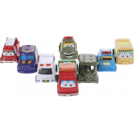 Eddy Toys Mini Voertuigen Ambulance 5 Cm 8-delig