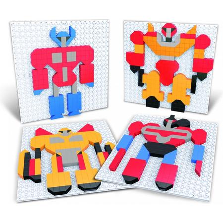 Eddy Toys Puzzelkunst Robots 11 X 11 Cm Junior 357-delig