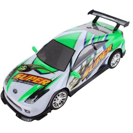 Eddy Toys Raceauto Super Groen/wit 25,5 Cm