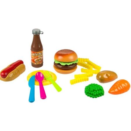 Eddy Toys Speelgoedeten Hamburger 20-delig