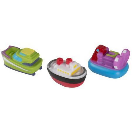 Eddy Toys Spuitboot Badspeelgoed Paars/groen 3 Stuks