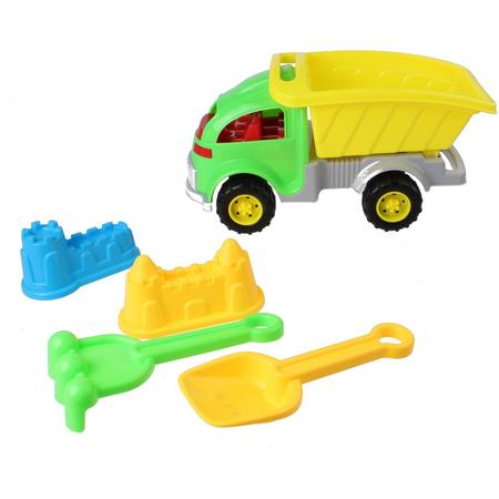 Eddy Toys Strandset Met Kiepwagen 5-delig Groen/geel