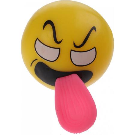Eddy Toys Stuiterbal Emoji Met Licht 6 Cm Boos