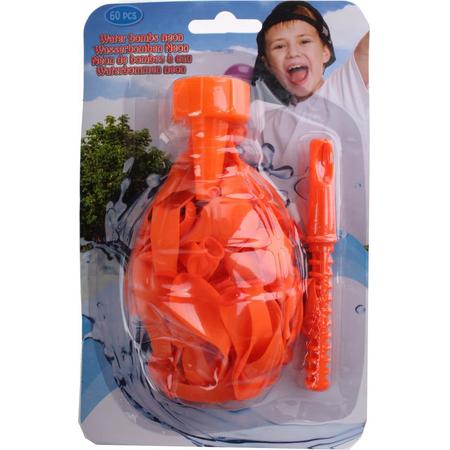 Eddy Toys Waterballonnen Oranje 60 Stuks
