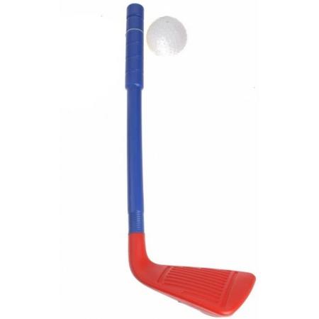 Eddy Toys golfset rood/blauw 67 cm 2-delig