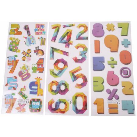 Eddy Toys stickervellen cijfers met 44 stickers