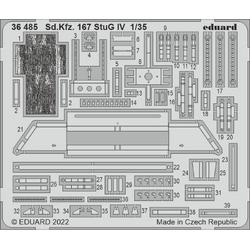 1:35 Eduard 36485 Accessoires for Sd. Kfz. 167 StuG IV - Rye Field Model Photo-etch