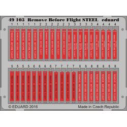 1:48 Eduard BIG49340 Remove before flight tags RED Photo-etch