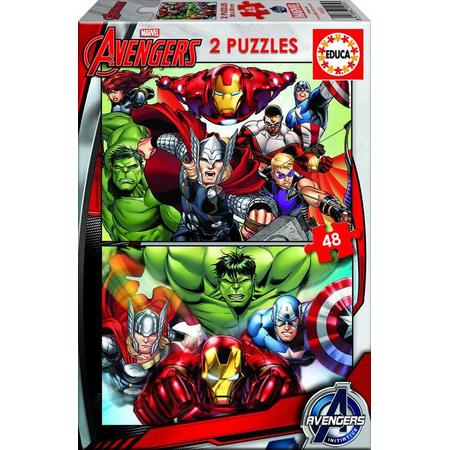 Educa Avengers - 2 x 48 stukjes
