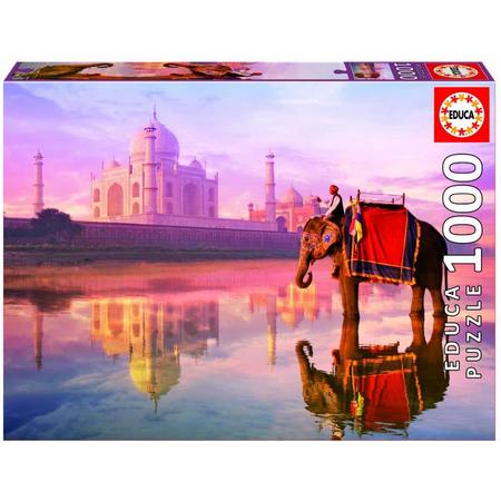Educa Olifant aan de Taj Mahal - 1000 stukjes