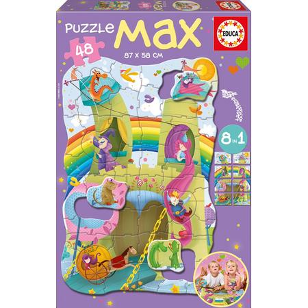 Educa Vloerpuzzel 8in1 Puzzle Max - 48 stukken - 87 x 58cm