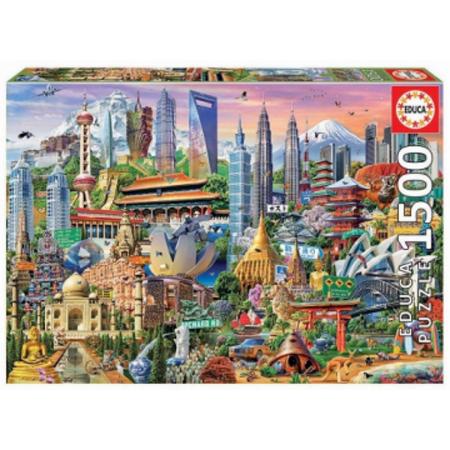 Educa puzzel - wolkenkrabbers van Azië - 1500 stukjes