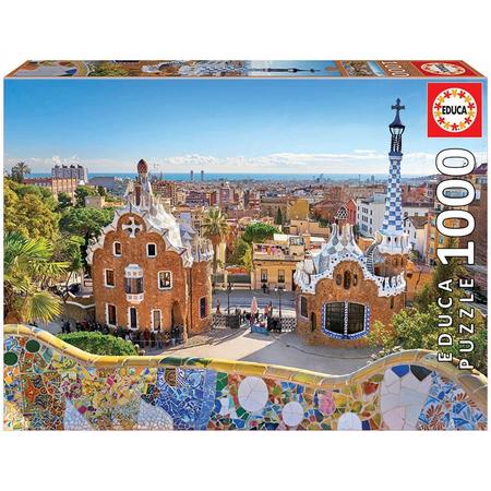 Legpuzzel - 1000 stukjes - Barcelona ingang Park Gruell - Educa puzzel