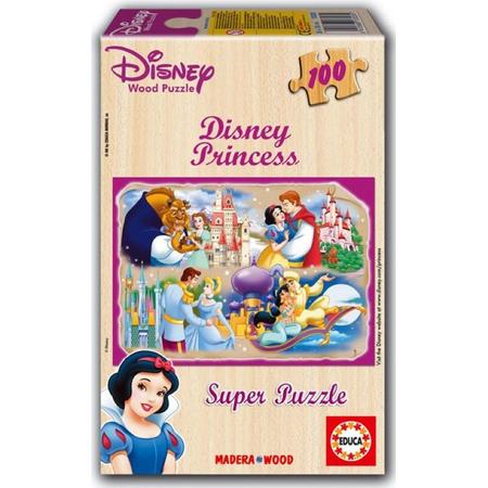 Legpuzzel - Hout - 100 stukjes -Disney Prinsessen- Educa puzzel