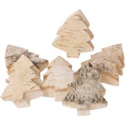 Natuurlijke houten schijven, spar, 24 stuks