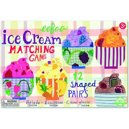 Eeboo Memory Game Ice Cream Matching 24 Stuks