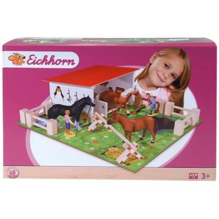 Eichhorn Paardenstal  houten speelgoed