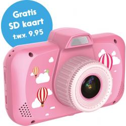 Eldur® Kindercamera - Roze - Gratis 32gb SD kaart - Extra Groot Scherm
