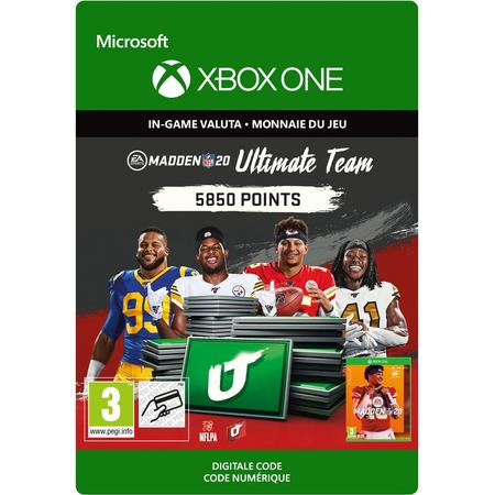 Madden NFL 20: MUT 5850 Madden Points Pack - Xbox One