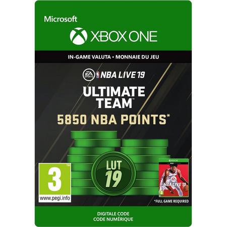 NBA LIVE 19: NBA Ultimate Team - 5.850 Points Pack - Xbox One