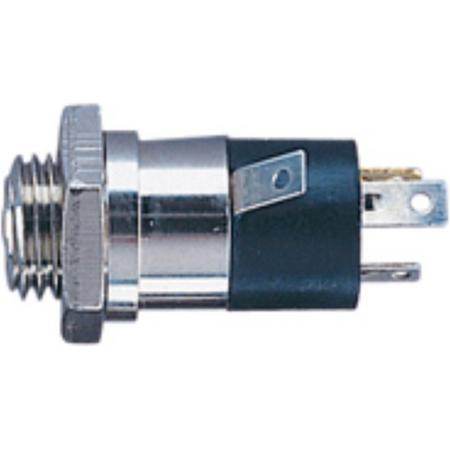 Electrovision 3,5mm Jack (v) inbouw connector - metaal/plastic - 4 soldeerpunten (Nexus)
