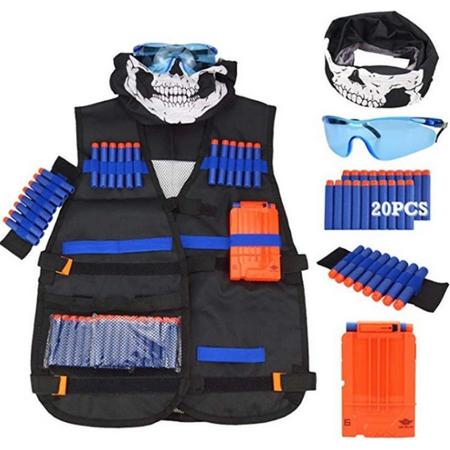 Nerf N-Strike Elite set - Tactical vest - Kinderspeelgoed - Nerf vest - Set - Zwart