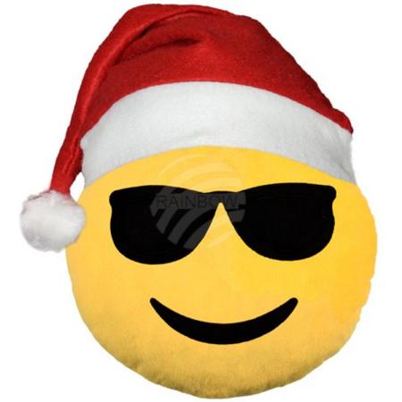 Emoji Cool Christmas kussen