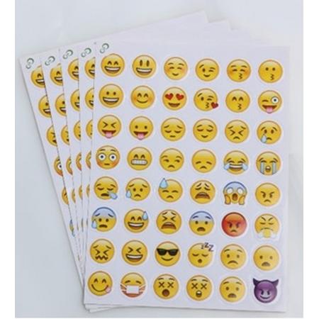 Emoji stickers - 240 verschillende stickers - 5 stickervellen