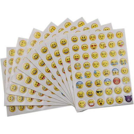 Emoji stickers - 480 stickers - 10 stickervellen