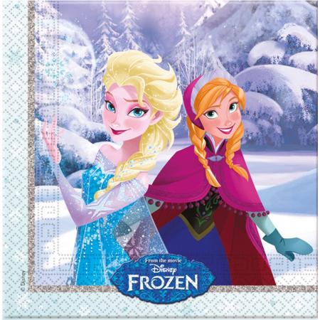 20 papieren Frozen™ servetjes - Feestdecoratievoorwerp