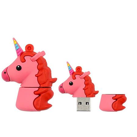 Pink Unicorn USB Stick 16gb - Unicorn Emoji design