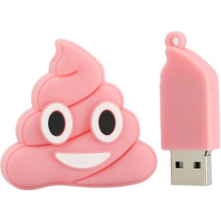 Roze Drol USB Stick 32gb - Whatsapp Drol Emoji design