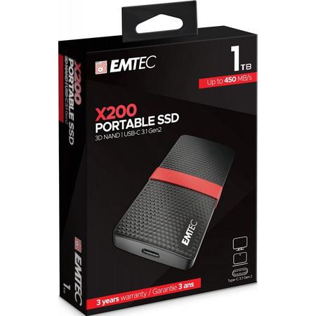 Emtec SSD 3.1 Gen2 X200 1 TB Portable