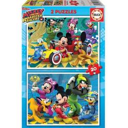 Educa 17631 Puzzle Kids 2x20pcs Disney Roadster racers