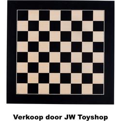 Luxe schaakbord 40x40cm zwart