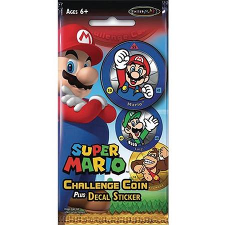 Super Mario Challenge Coin Plus Decal Sticker