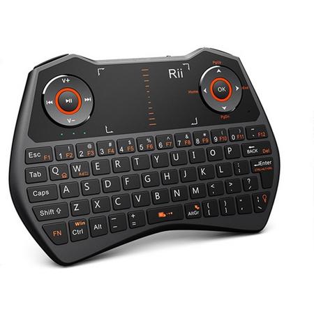 Rii i28C RF Draadloos QWERTY Engels Zwart toetsenbord