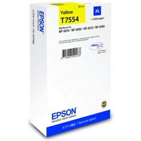 Epson T7554 - Inktcartridge / Geel