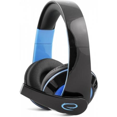 Gaming Koptelefoon Condor voor PS4, PC, Xbox One, Mac met Microfoon – Game Headset Over Ear – Stereo - Blauw/Zwart