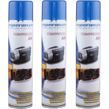 Esperanza Compressed Air Voordeelverpakking 3 x 600ML