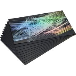   - Scraperboard - Hobby karton scratchboard - Rainbow Foil - 229 x 305mm - 10 stuks