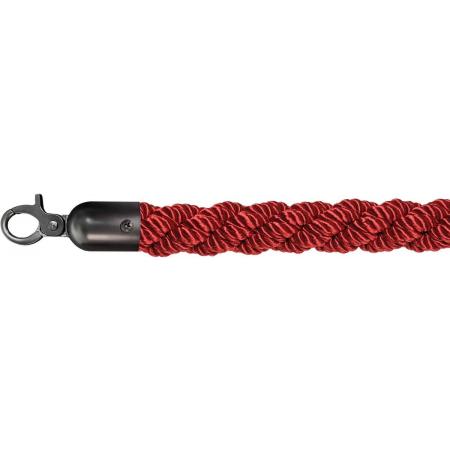 Barrier Cord Luxury Red - Black - Ø 3cm - Length 157 cm 10102RBL - ESSENTIALS 10102RBL
