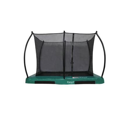 Etan Inground Hi-Flyer Combi Trampoline set 310 x 232 cm - inc. Veiligheidsnet - Groen - Rechthoekig - Zeer veilig